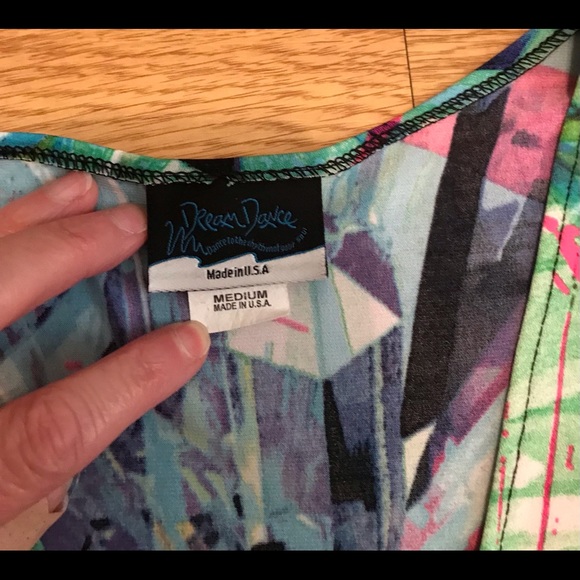 Dream Dance Dress, a Boutique Line Made in U.S.A. Comes in a Color Splash Design - Picture 3 of 11